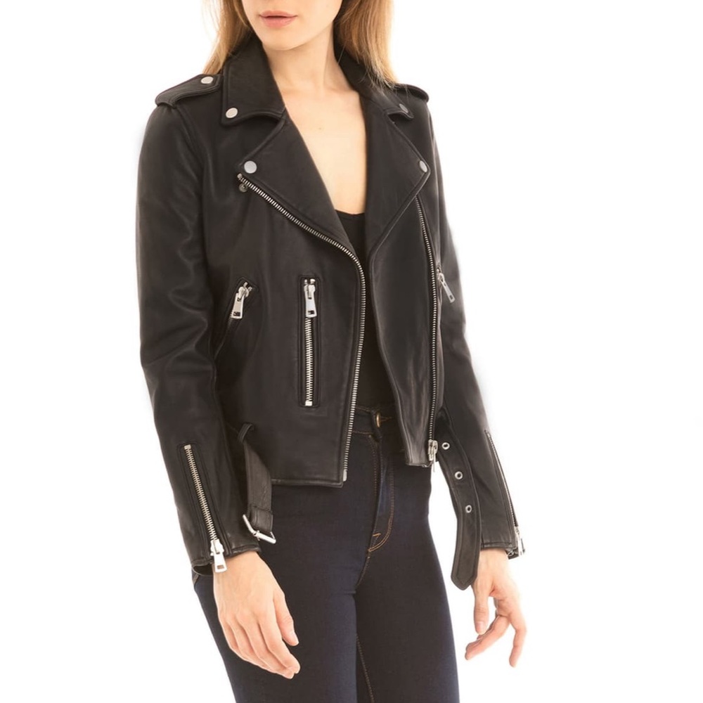 NWT Bagatelle .NYC Leather Biker Moto Jacket XS